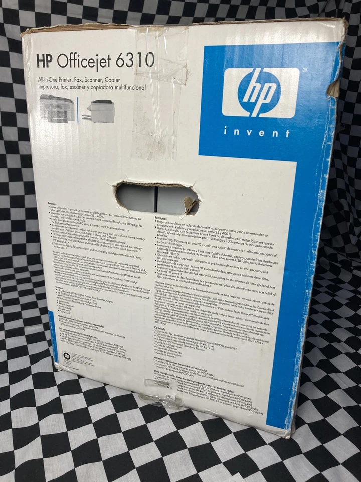 NEW HP Officejet 6310 All-In-One Printer Scanner Copier Fax Vivera Photo Adapter - Image 4 of 4