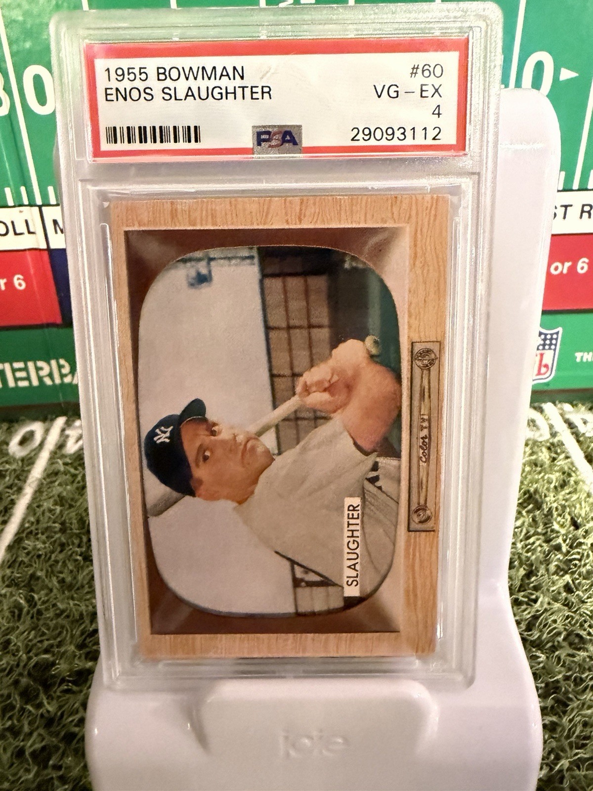 1955 Bowman - Enos Slaughter #60 New York Yankees HOF - PSA 4