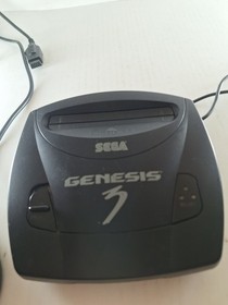 SEGA Genesis Model 3 Video Game Console W Controller No Av Cord