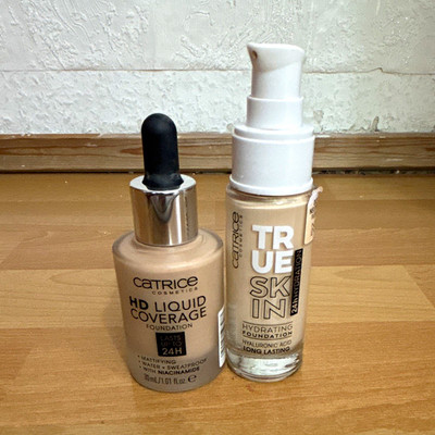 Catrice Foundation Set HD Liquid Coverage & True Skin, Beige Matt 60ml