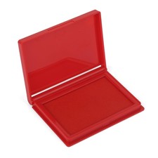 Red Stamp Pad, 4 x 2.5 Inch Premium Quality Ink Pad for Stamps, All-Purpose F...