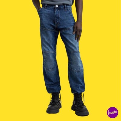 G-STAR Herren Elwood 3D Regular Jeans, Baumwolle, Blau, 26W x 30L 