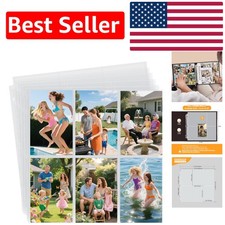 Crystal Clear 4x6" Photo Album Refill Pages - Secure and Durable Storage