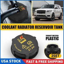Engine Coolant Radiator Liquid Overflow Reservoir Tank Cap Fits For Ford - 2pcs Engine Coolant Radiator Liquid Overflow Reservoir Tank Cap Fits For Ford - 2pcs