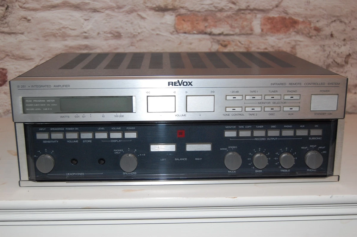 Amplificador HiFi Revox B-251 / Totalmente Funcional / Óptico ¡Excelente Estado!!