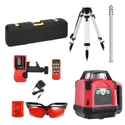360-Degree Rotary Laser Level 2650ft Range, IP66 Waterproof