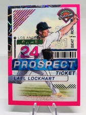 Lael Lockhart 2024 Panini Prospect Edition Pink Velocity /79 #167 Dodgers/Tigers