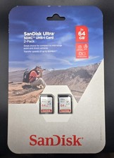 SanDisk Ultra 64GB 2 pack SDXC UHS-I Class 10 Memory Card