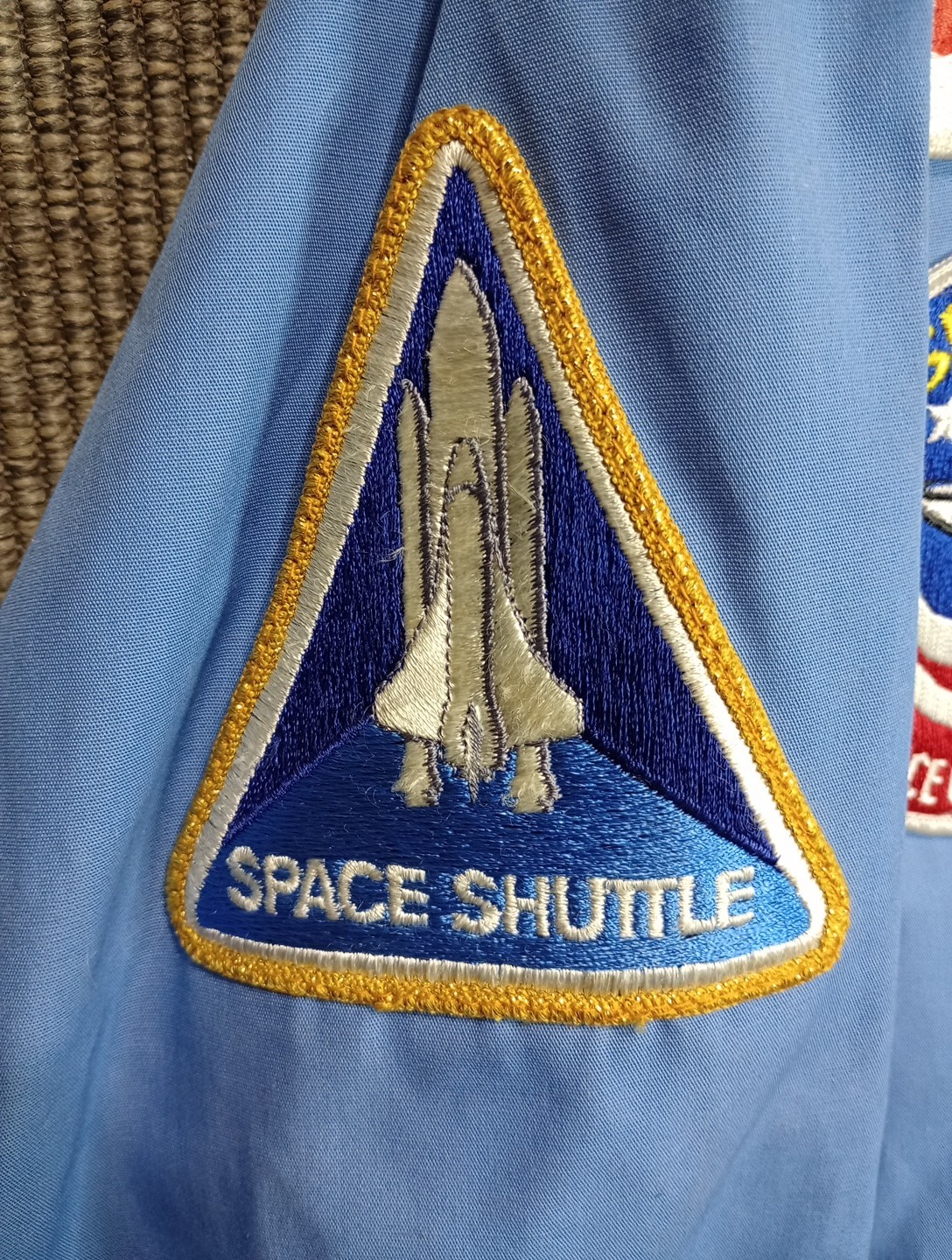 Vintage NASA US Space Camp Space Gear Jacket USA Adult XL with 9 pins