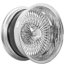 15x7" LA Wire Wheels Reverse 100-Spoke Straight Lace Chrome Rims (1pc) (B03)