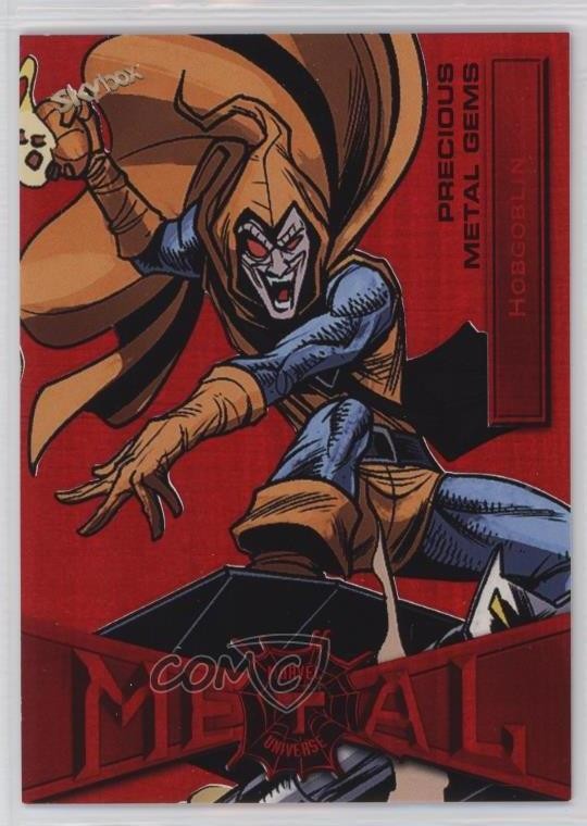 2022 Upper Deck Marvel Metal Universe Spider-Man PMG Red /100 Hobgoblin #32 1cc7