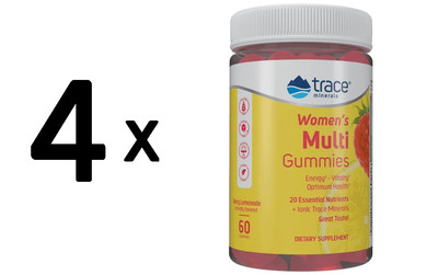 4 x Trace Minerals Women's Multi Gummies, Berry Lemonade - 60 (333,12 EUR/kg)