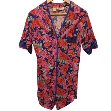 Vintage Victoria's Secret Gold Label Floral Print Nightgown 90s Granny Lounge