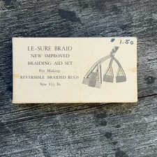 Le-sure Braid Braiding Aid Set For Making Reversible Braided Rugs Size 1.5  