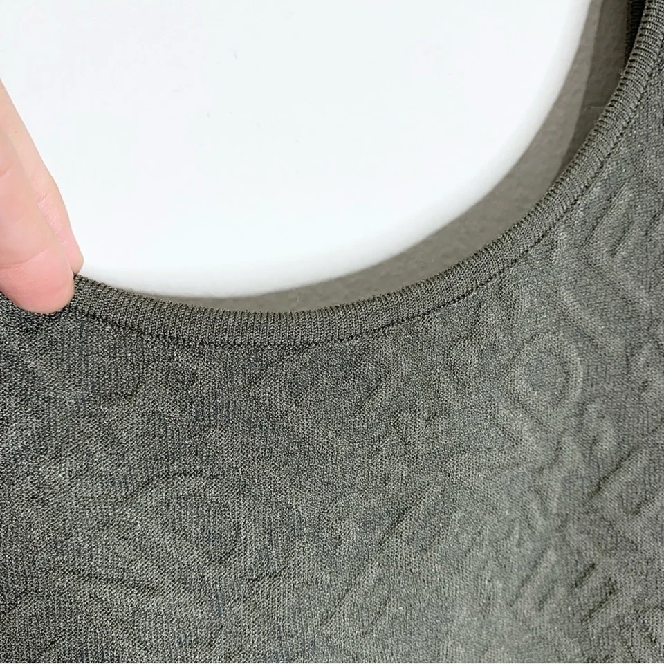 Mono Fendi X Skims Mameluco en Relieve (Talla IT 36 / US 0) Illinois Verde Logo Foto 4 de 4