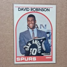 1989-90 NBA Hoops David Robinson Rookie San Antonio Spurs #138 Basketball Card. rookie card picture