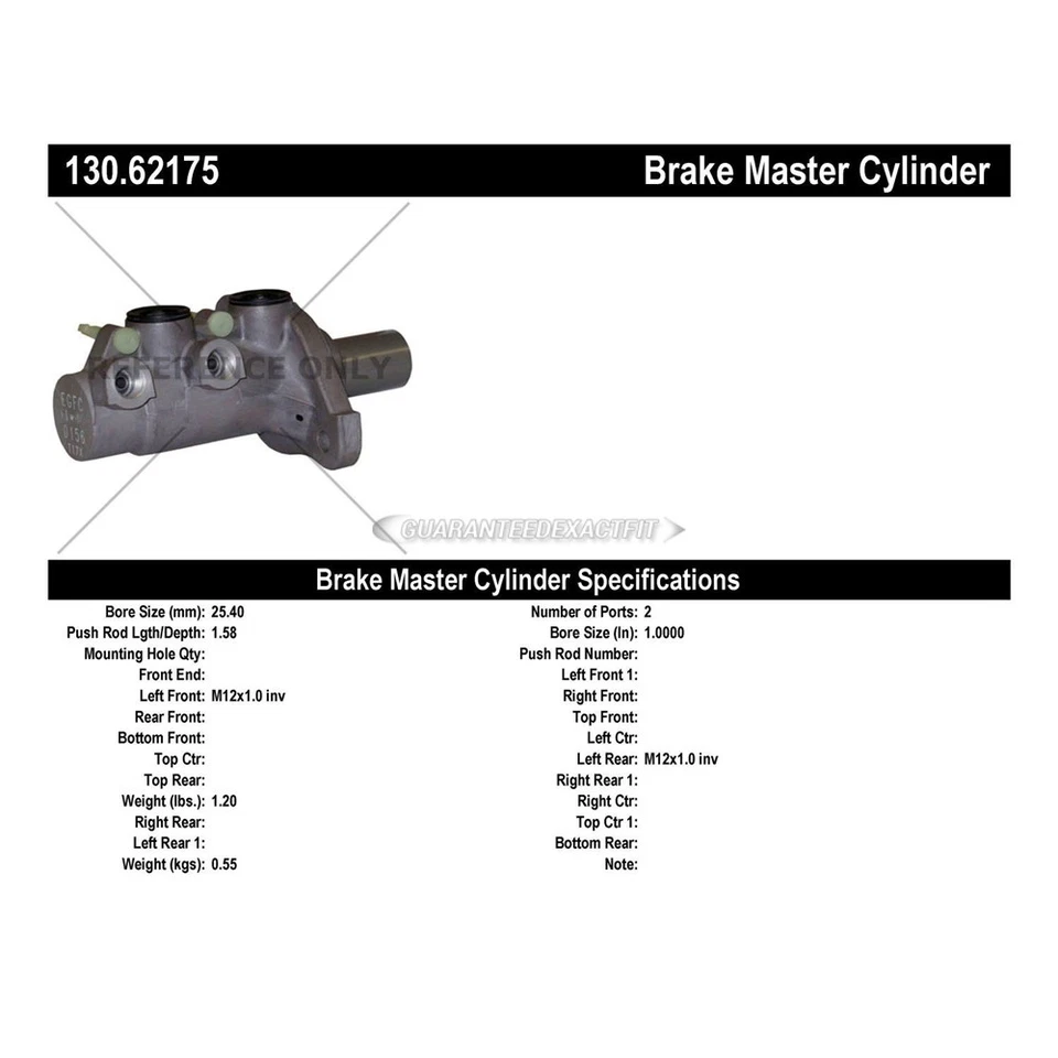 Cilindro maestro de freno centrado en terreno TCP para Chevy Equinox y GMC Foto 3 de 3