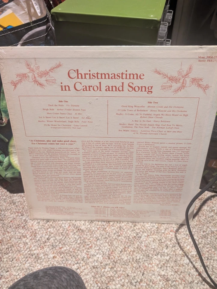 Christmastime in Carol and Song Record Tested Rare Vintage Ships N 24hrs Foto 2 de 3