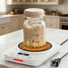 Precision Sourdough Starter Warmer with Timer  Auto Shutoff, Fits 16  40Oz Jars