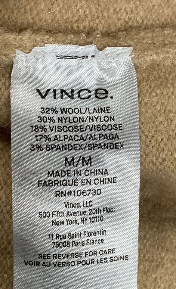 Vestido suéter color tostado Vince para mujer M nuevo con etiquetas Foto 4 de 4