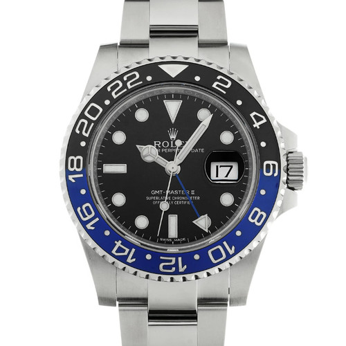 ROLEX Gmt Master Ii 116710BLNR Black Men's Used Watch #51326