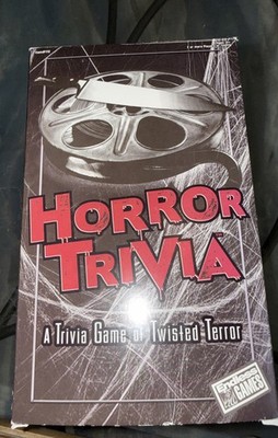 Twisted Terror Horror Trivia Game for Game Night New Sealed See Description