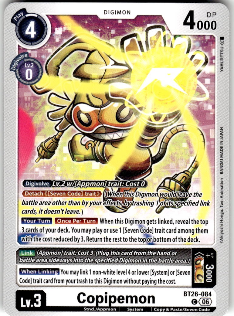 COPIPEMON BT26-084 C C TIMELESS BONDS DIGIMON NM/M