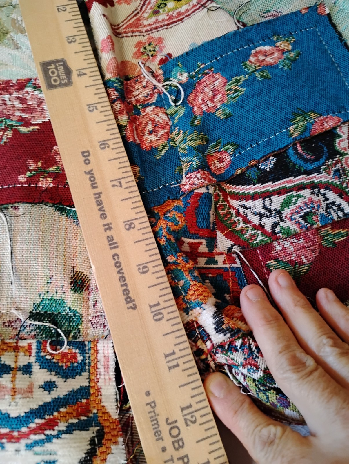 MNML Paneled Patchwork Blanket Pants Deadhead Fes… - image 14