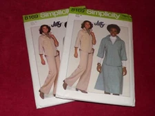 🌸UNCIRCULATED 1977 SIMPLICITY #8169 - TOP-SKIRT-PANTS PATTERN 10 / 12/ 18-20 FF