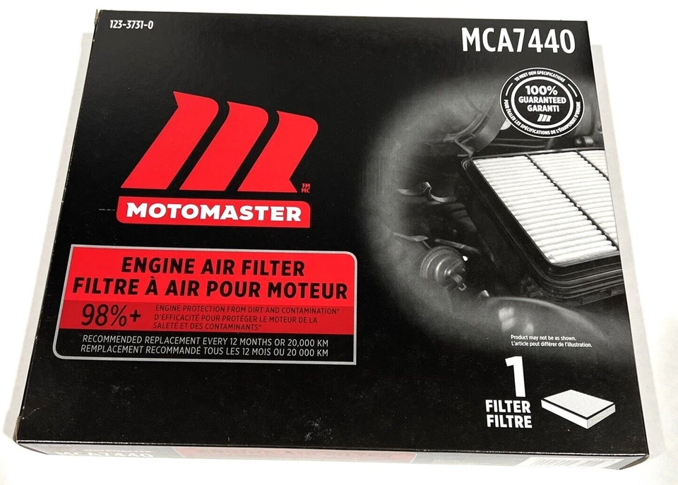 Filtro de aire motor Motomaster MCA7440 (paquete de 2) 123-3731-0 Foto 2 de 4