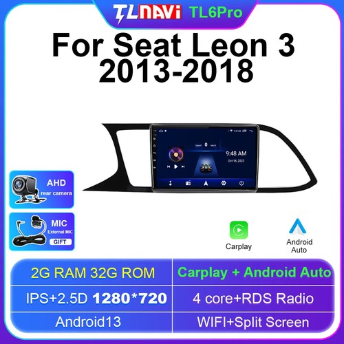For Seat Leon 3 2013-2018 Android CarPlay Car Radio GPS Multimedia Video Player - Picture 26 of 32