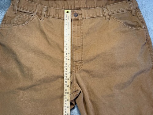 Dickies Jeans Men 40x34 Brown Straight Relaxed American Workwear Utility Canvas - Picture 9 of 12