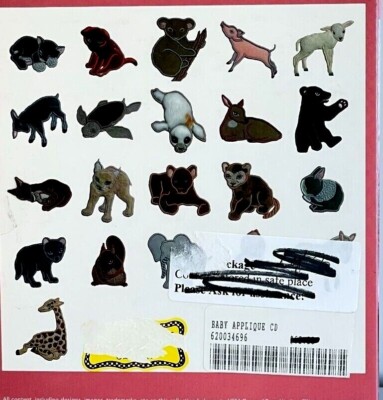 Embroidery Machine 21 Designs on MultiFormat CD ANIMALS 4''x4'' hoop Inspira 