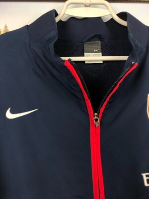 Vintage Nike Arsenal Football Jacket Soccer Track Top Mens Gunners