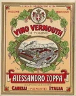 LAME LABEL VERMOUTH WINE TORINO CANELLI 1930 CHROMOLITHOGRAPHY NECCHI MILAN