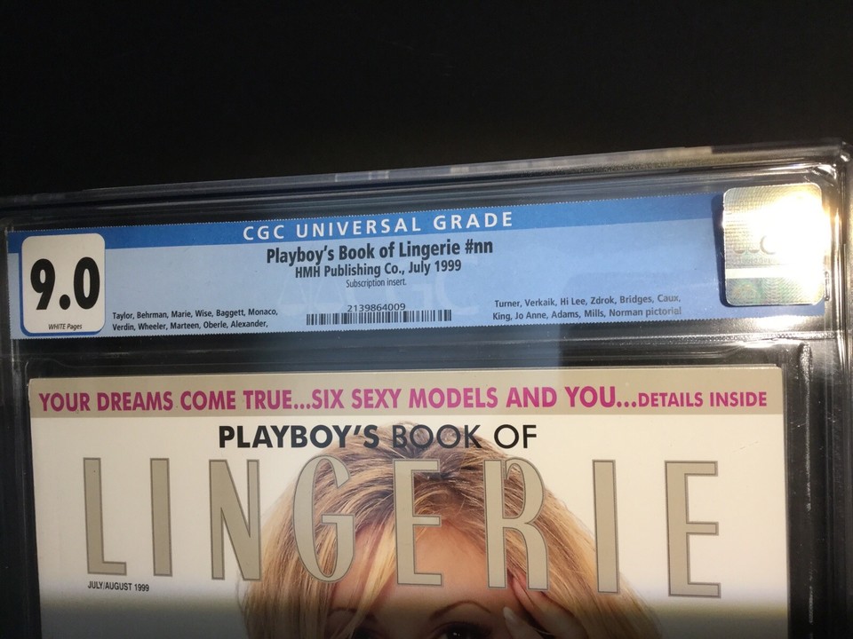 CGC Playboy Magazine CHRISTI TAYLOR Book Of Lingerie Model Of The Year