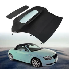 For Audi TT Convertible 2000 2001 2002-2006 Soft Top W/ Heated Glass Window BLK