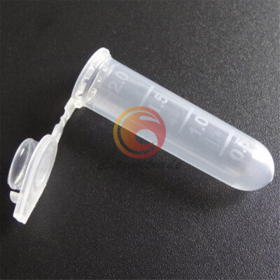 100pcs 2ml Micro   Vial Clear Plastic Vials Container Snap #E10