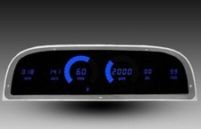 1960-1963 GM/Chevy Truck LED Direct Replacement Gauge Cluster, Blue, Made in USA