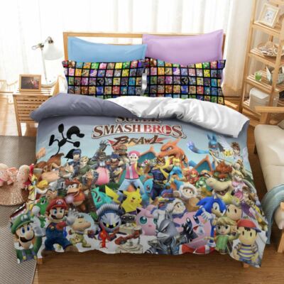 Mario Super Smash Bros Collection Single/Double/Queen/King Bed