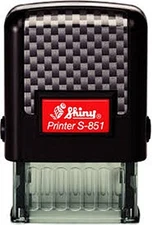 Shiny Core Line Custom 2 Line Self ink Stamps - SHINY PRINTER S-851