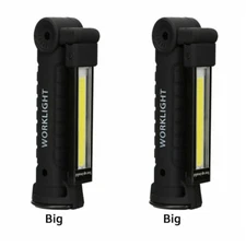 1/2XRechargeable LED COB Work Light Mechanic Flashlight Magnetic Base Torch Lamp