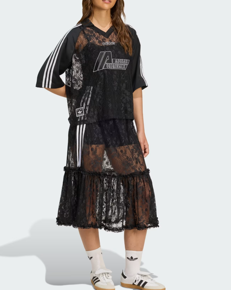adidas Originals Lace Jersey Women's Lifestyle Top Casual T