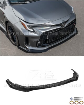For 23-24 Toyota GR Corolla | GR Style Glossy Black Front Bumper Lip Splitter