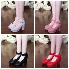 White Fashion Sandals For Blyth Doll High Heel Shoes For Licca Doll Mini Shoes