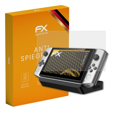 atFoliX 2x Displayfolie für GPD Win 3 Schutzfolie matt&stoßfest Folie