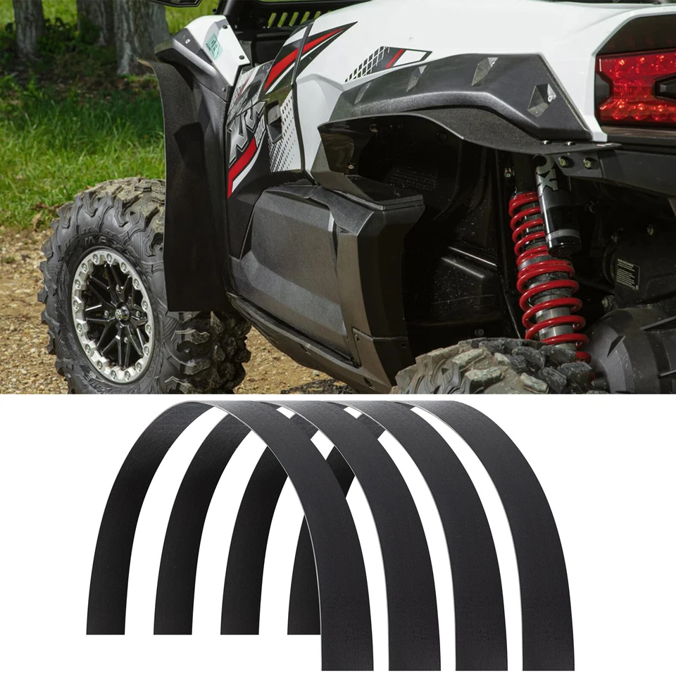4PCS Fender Flares Wide Wheel Arch Mud Flap Guards For Kawasaki Teryx KRX4 1000 Foto 2 de 4