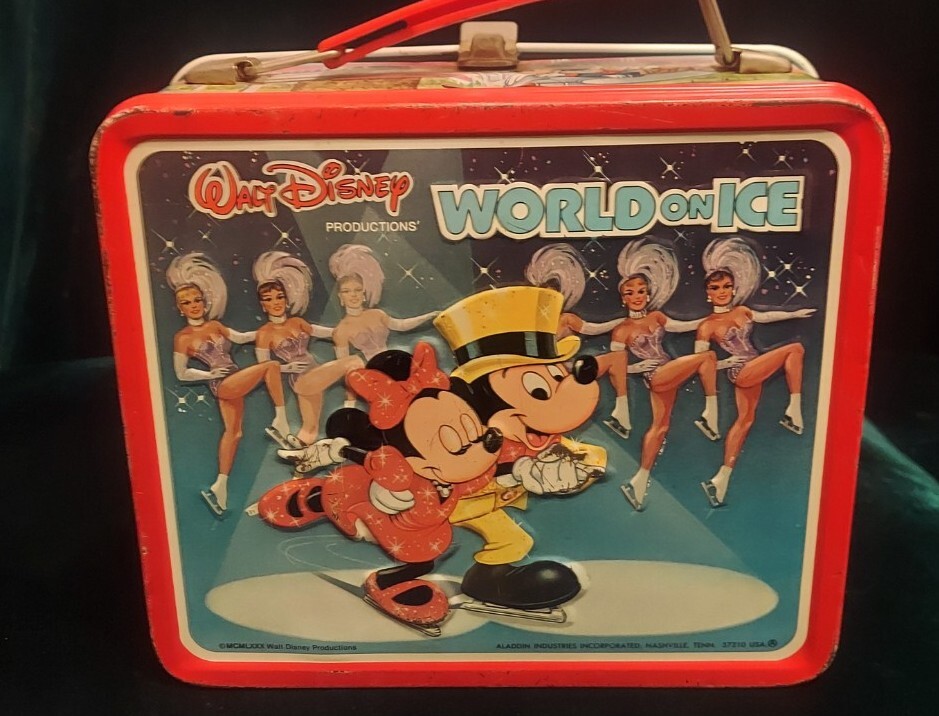 Vtg Aladdin Walt Disneys Wonderful World on Ice Metal Lunch Box | eBay