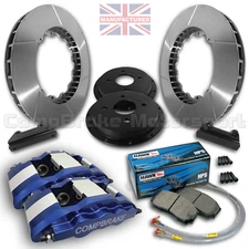 Fits BMW E30 4 Stud 15” Front Brake Kit – 6 Pot Calipers [Pro Race 6]