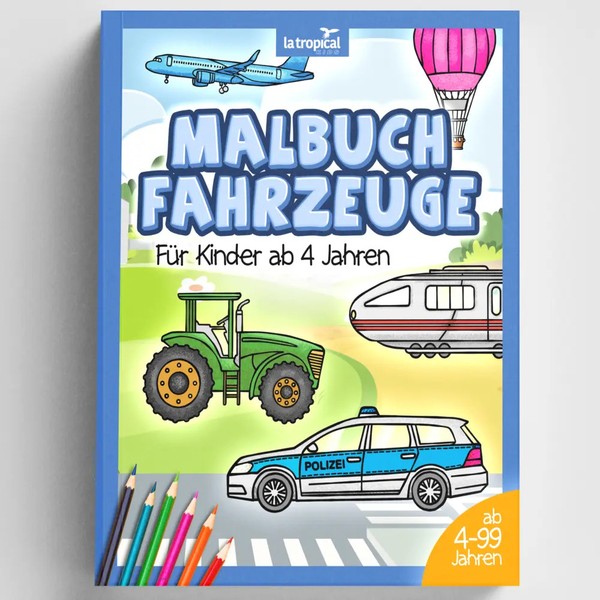 Malbuch Fahrzeuge FüR Kinder Ab 4 Jahren | David Ludwig | Taschenbuch | 68 S.-image